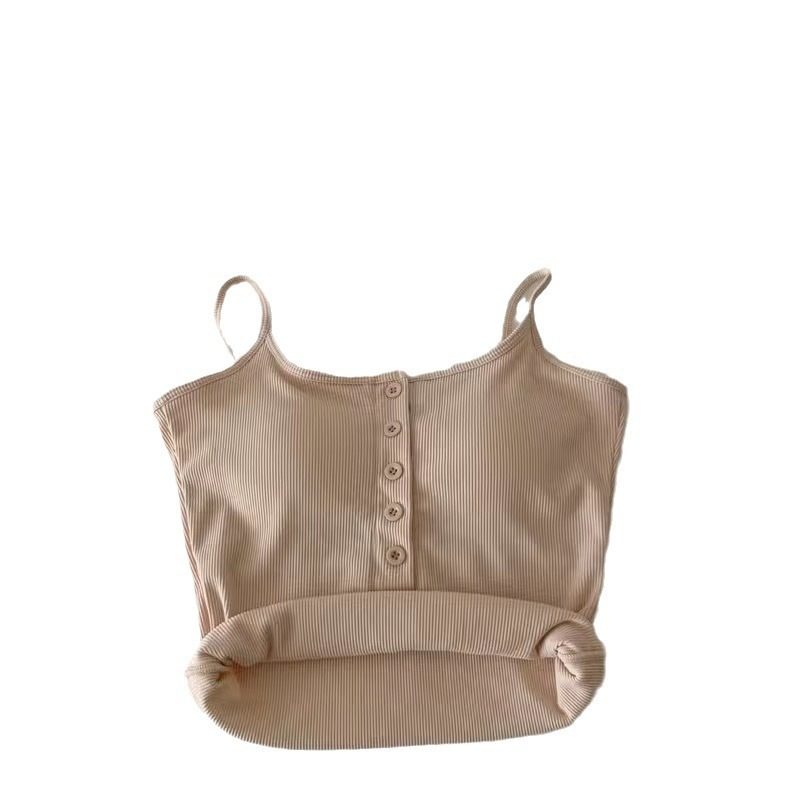 秋冬加绒加厚磨毛保暖内衣辣妹扭扣吊带背心女带胸垫内搭美背文胸,淘宝优惠券,粉丝福利购,淘宝优惠卷