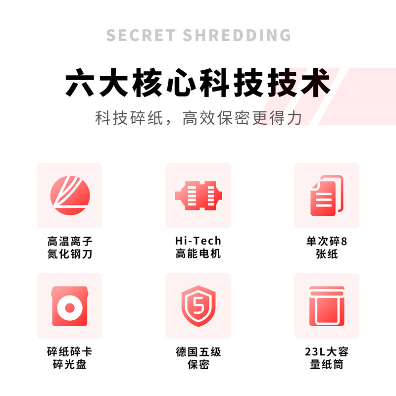 得力(deli)多功能办公大容量碎纸机 潮邦亮点办公碎纸机