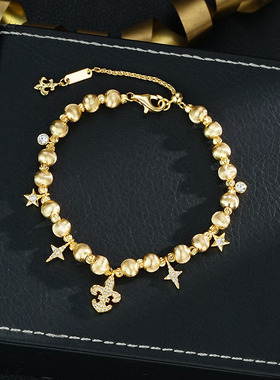 新中式复古高级感精致小众气质时尚法式轻奢鸢尾花手链手饰