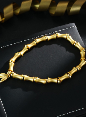 新中式古法节节高升竹节手链轻奢小众设计复古手串手饰