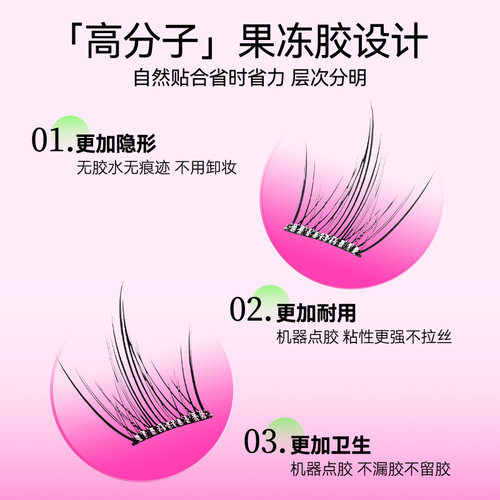 老爸评测桃又野免胶假睫毛自然免卸妆自粘太阳花眼睫毛下睫毛 - 图2