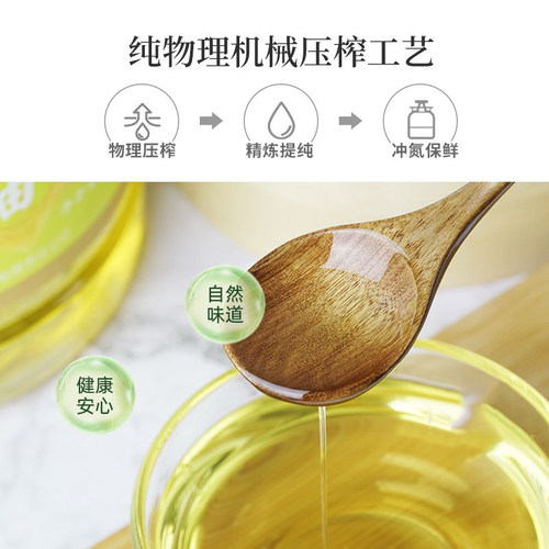 老爸评测堵河源芥花油食用油家用纯物理压榨植物油健康安心 4L/桶 - 图1