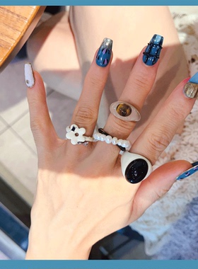 qItaly女滴油日韩天然宝石戒指