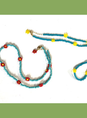 新品精致编织项链不褪色颈链