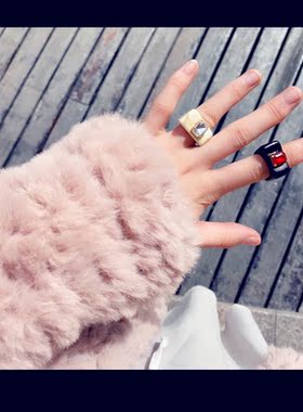 韩版绿森林女宝石韩版指环