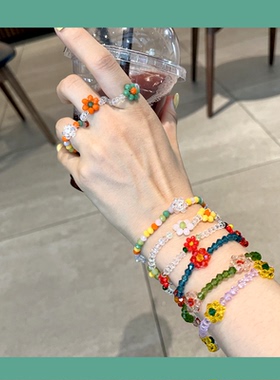 绿森林女水晶韩国手链不褪色