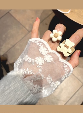 绿森林戒指亚克力日韩女