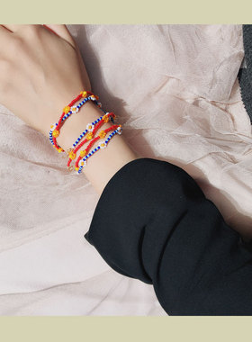 颈链green亚克力小花女