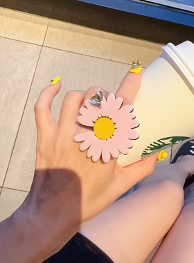 日韩太阳花小雏菊项链女小众设计感高级轻奢气质百搭项链