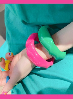 彩色手镯手镯其他树脂百搭