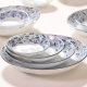 Small blue bud Japanese light peak ceramic tableware bowls plates