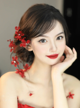 优雅敬酒超仙流苏花朵发夹