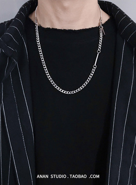 【anan】钢制原创潮拼接项链