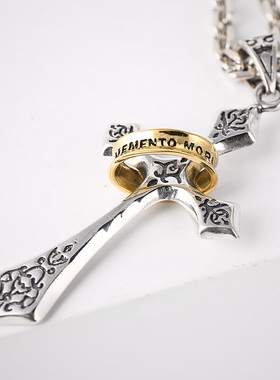 泰银男士礼物十字架吊坠2021新品