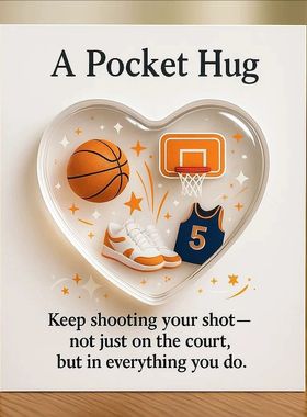 跨境热销A Pocket Hug for Hairstylists创意玻璃口袋拥抱礼物