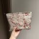 Retro elegant cosmetic bag plum blossom jacquard square bag travel portable storage bag clutch bag canvas bag toiletry bag