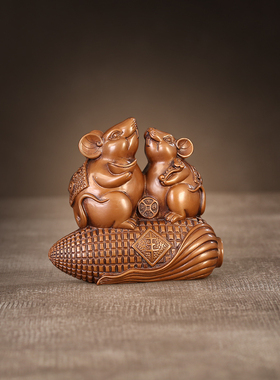 纯铜老鼠手把件清仓特价捡漏