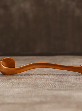 徽匠铜韵紫铜如意手把件摆件