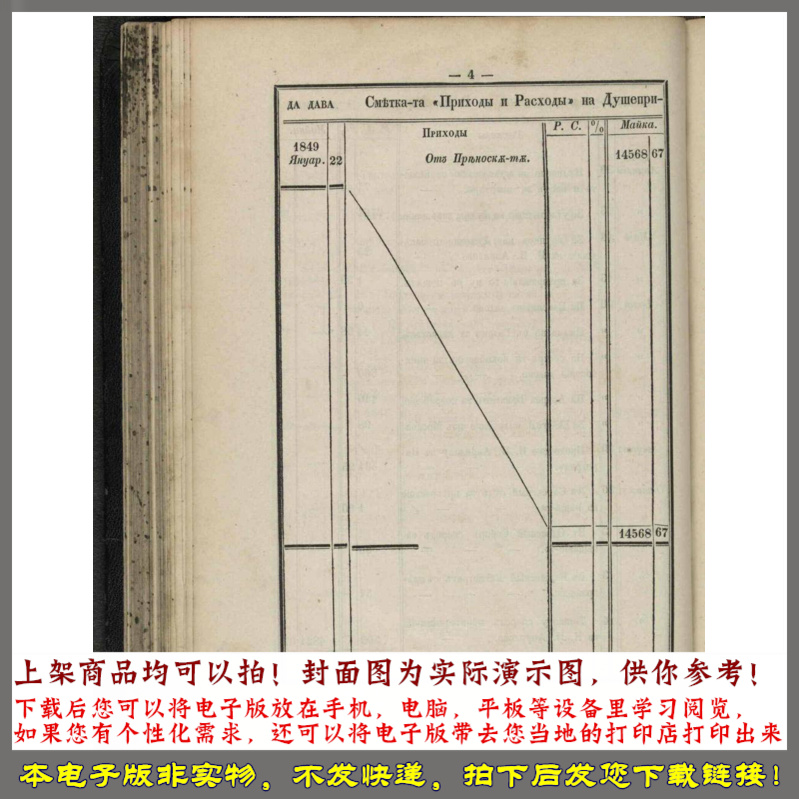 1867年 V.E阿普利洛夫留给阿普利洛夫的遗产清册-图0