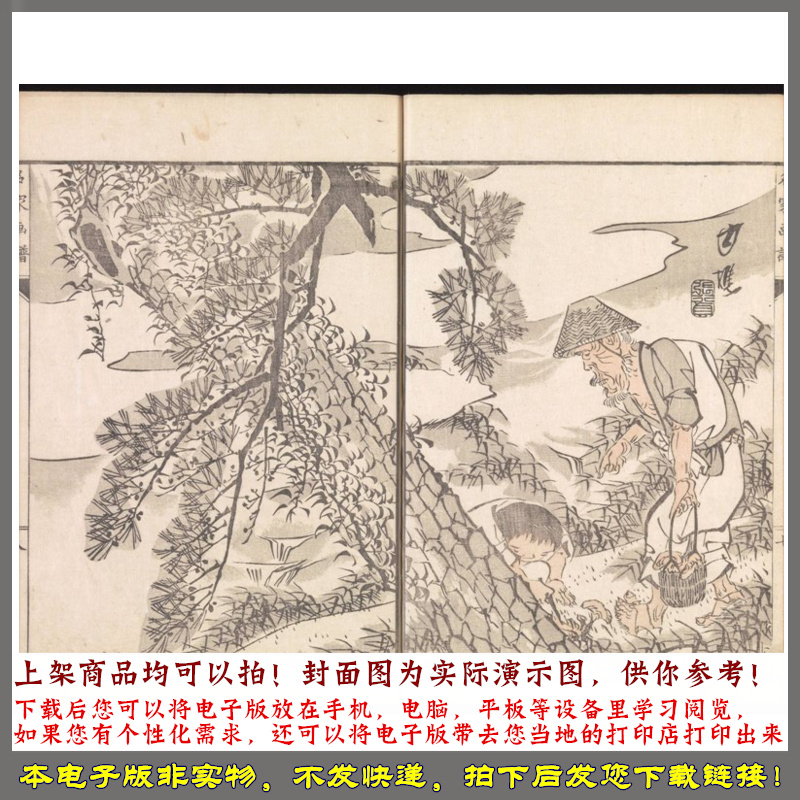 名家画谱.2辑.丹羽桃溪辑.山回良由撰.1814年东壁堂刊 - 图2