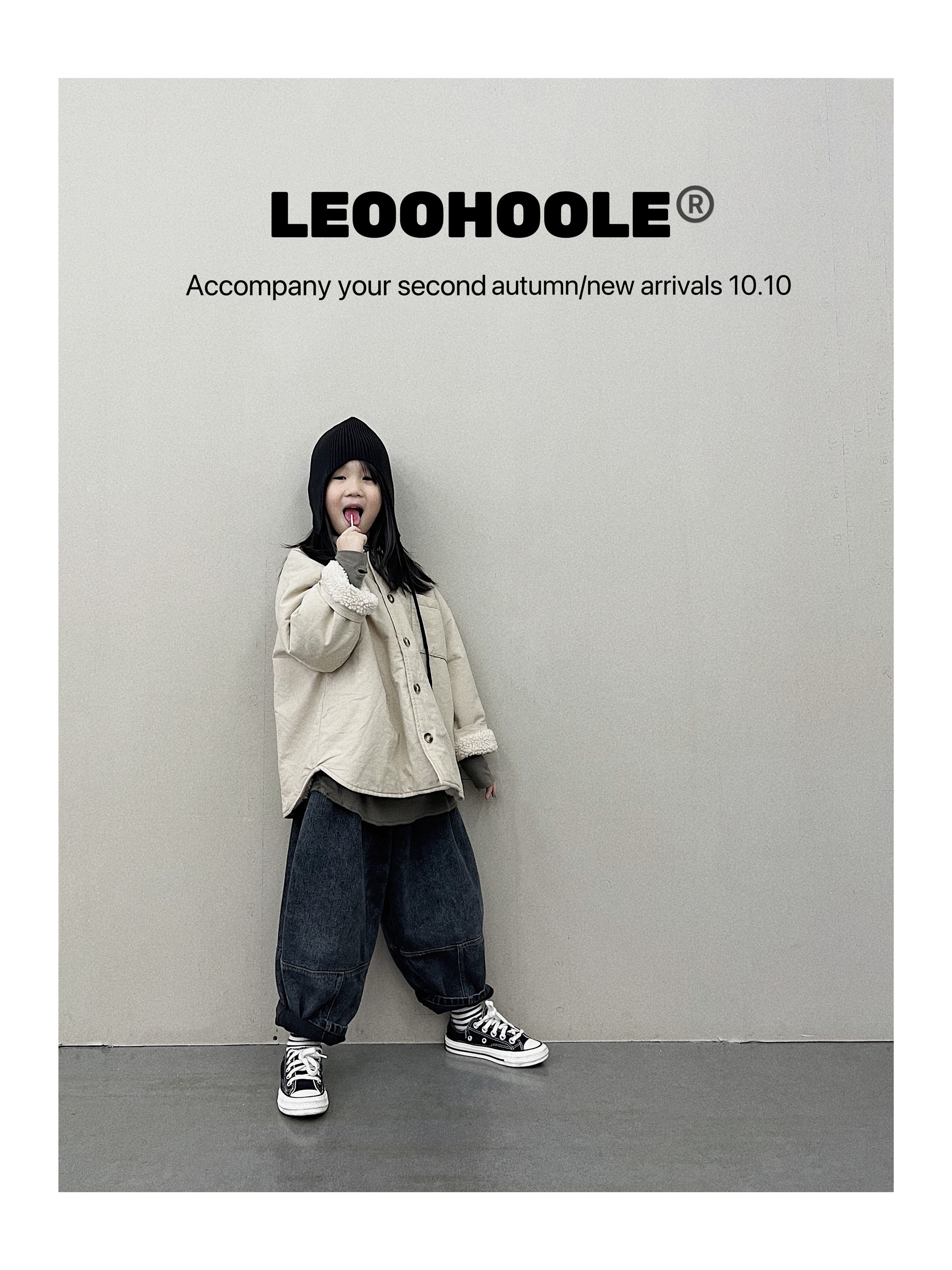 LEOOHOOLE|哦哦乐洗水做旧日式锥形立体气球拉毛加绒牛仔裤-图0