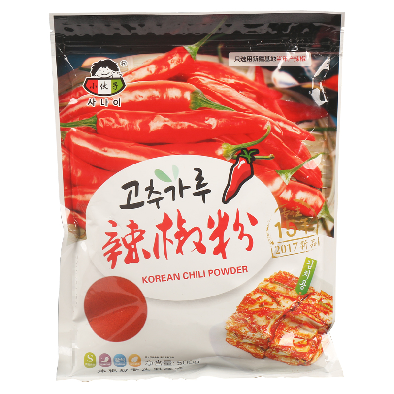 小伙子韩国辣椒粉细粉鱼露泡菜辣白菜专用韩式辣酱辣椒面调料商用 - 图3