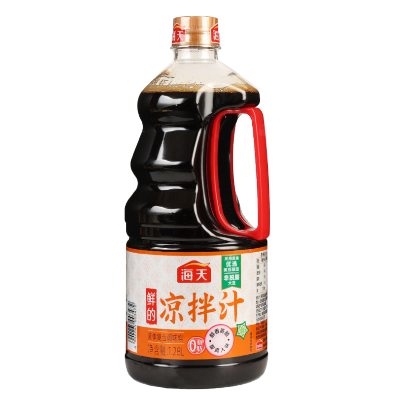 海天鲜的凉拌汁500ml0脂白灼海鲜捞汁凉皮拍黄瓜调料汁酸辣凉拌汁-图2