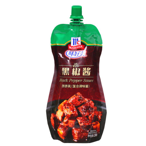 味好美黑胡椒酱黑胡椒汁家用意大利面酱牛排专用低脂黑椒汁黑椒酱 - 图3