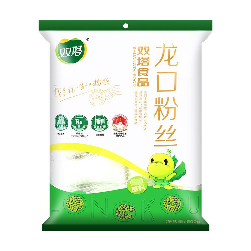 正宗双塔龙口粉丝500g蒜蓉扇贝绿豆粉条丝粉火锅食材商用山东特产 - 图0