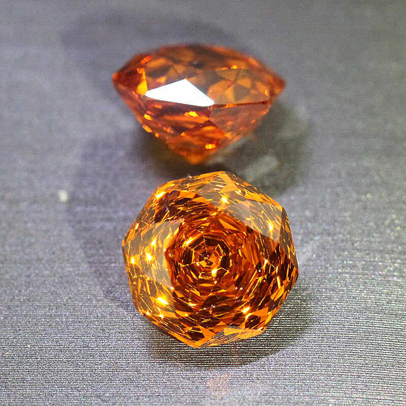 High precision cut Corolla rose cut Fanta stone loose stone