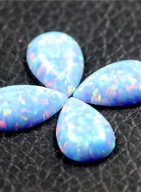 平底水滴形状欧泊日韩风裸石戒面