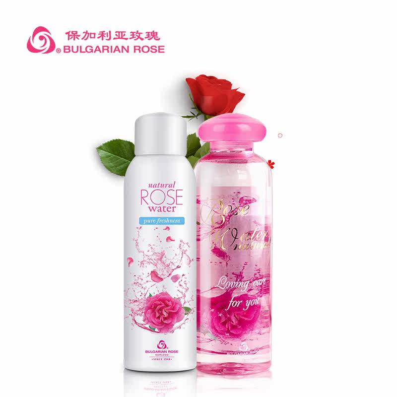 保加利亚大马士革玫瑰纯露爽肤水 bulgarianrose面部护理套装