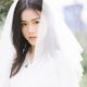 登记领证小头纱韩式简约短款双层法式求婚饰品拍照道具超仙森系女