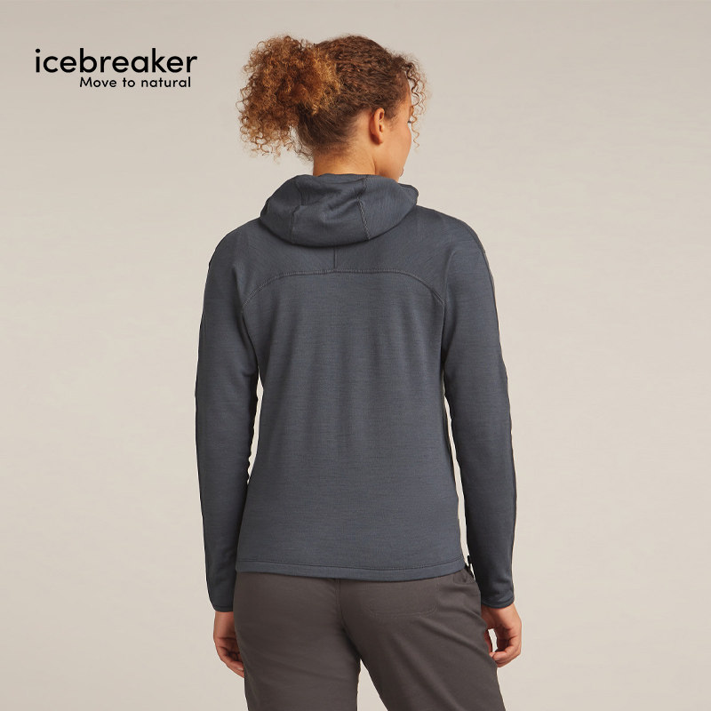icebreaker美利奴羊毛女360 Realfleece加绒连帽外套户外运动徒步,淘宝优惠券,粉丝福利购,淘宝优惠卷