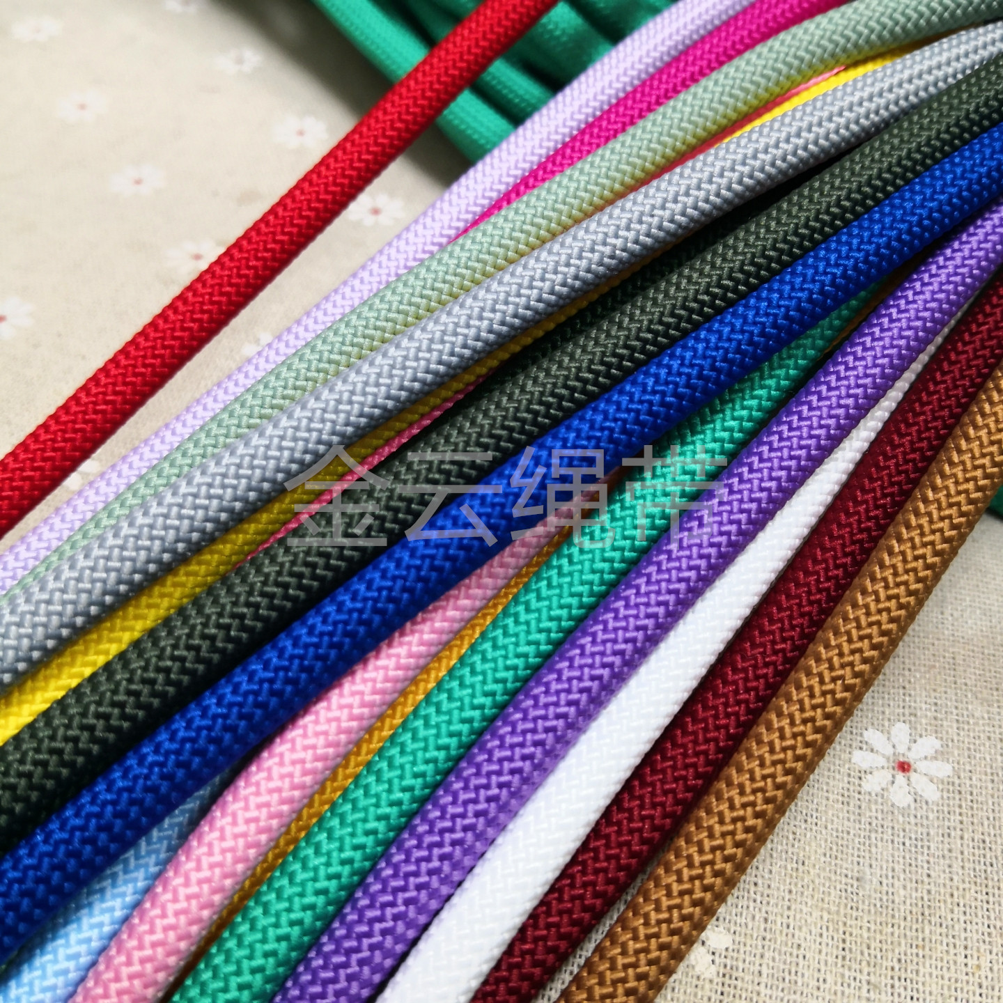 7.5mm粗彩色编织圆绳手机挂绳斜挎可背手腕绳实心耐用宠物牵引绳,淘宝优惠券,粉丝福利购,淘宝优惠卷