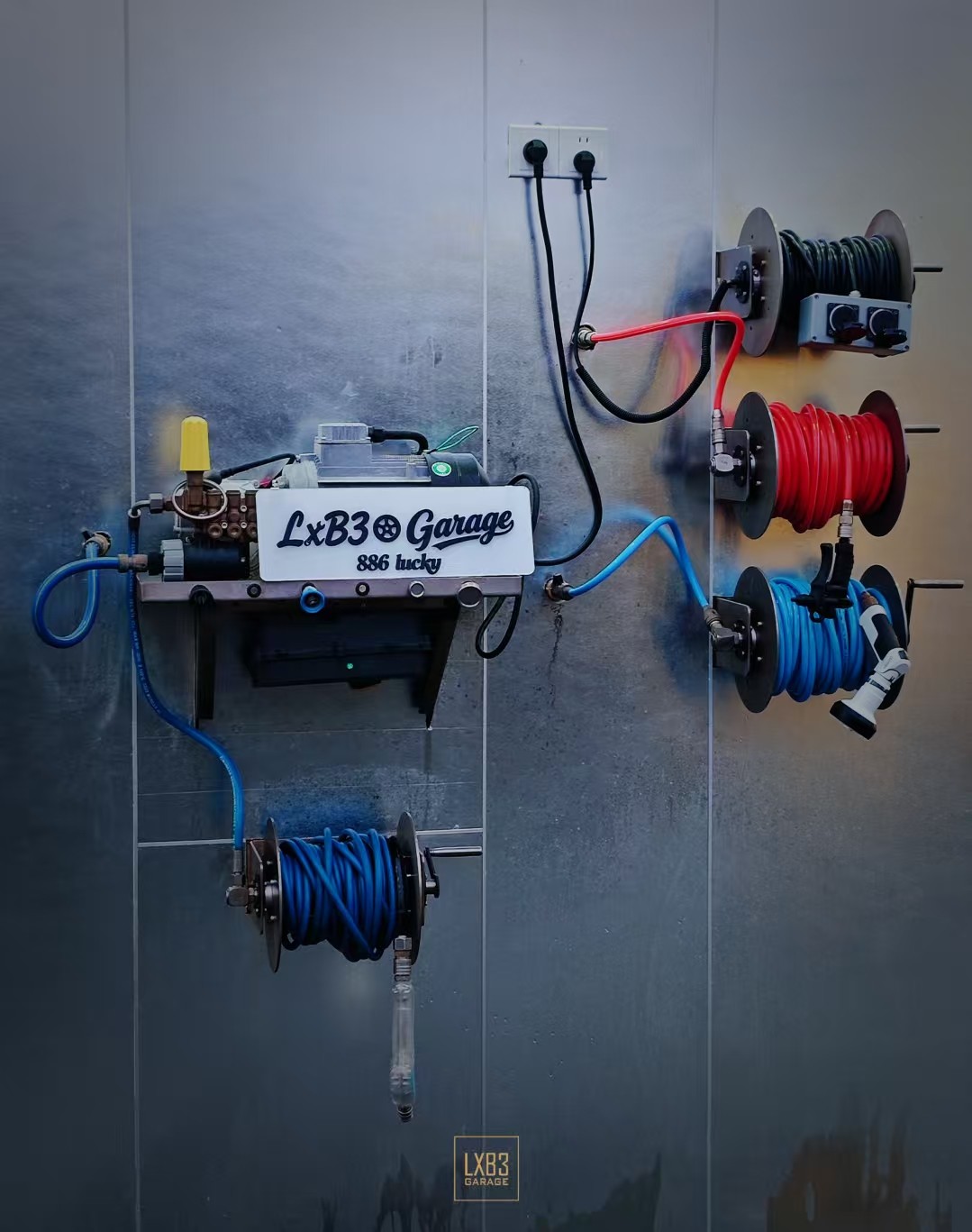 洗车店汽美设备洗车机上墙套件美国OG车库神器Cox reels卷管器,淘宝优惠券,粉丝福利购,淘宝优惠卷