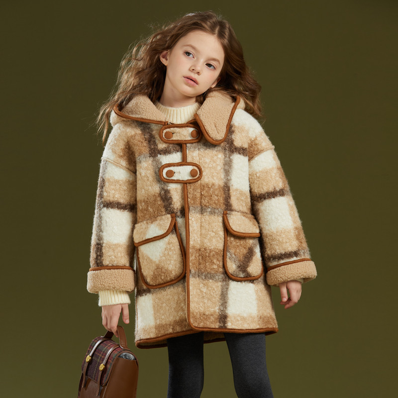 富罗迷女童大衣儿童装冬季新款流行时髦好看女款洋气加厚保暖外套,淘宝优惠券,粉丝福利购,淘宝优惠卷