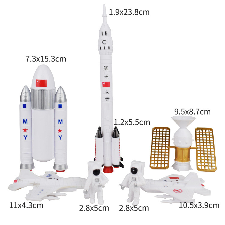 宇航员蛋糕装饰摆件插件星球航空航天飞机太空人火箭生日烘焙配件 - 图3