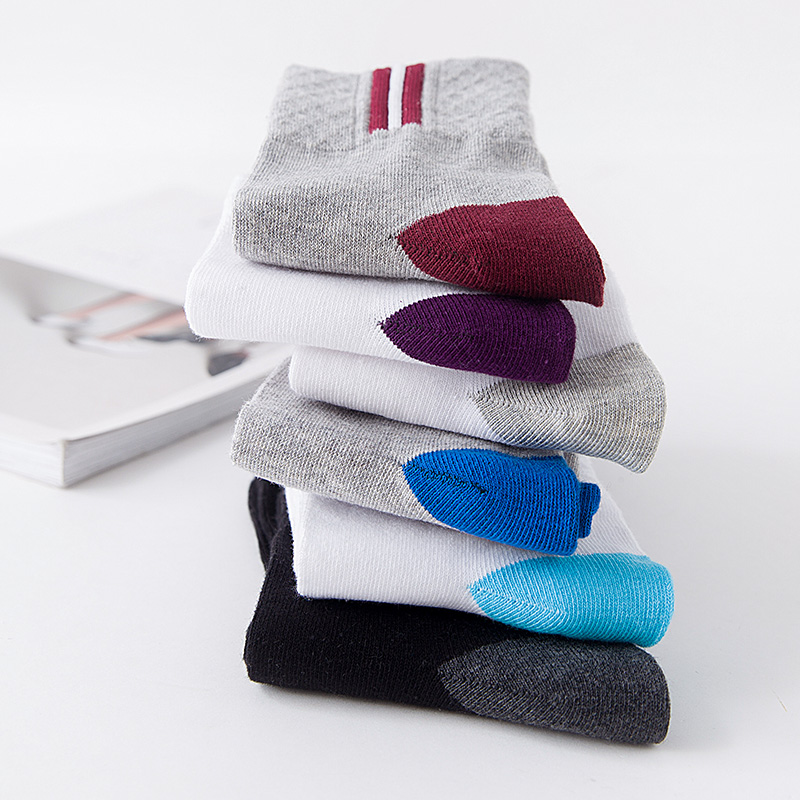 男士纯棉防臭吸汗夏季四季潮中筒袜 斑斓贝壳短袜/打底袜/丝袜/美腿袜