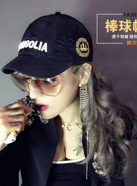 户外速干情侣短檐休闲风个性帽子