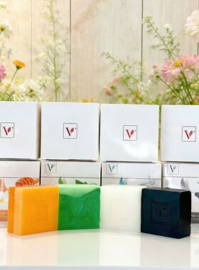 V皂纯天然手工皂蜂蜜皂新包装新日期洁面沐浴洗头卸妆