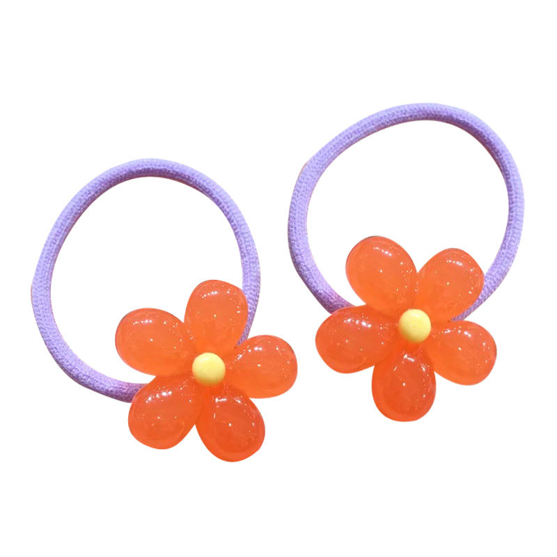 韩国代购bebeprince儿童彩色亚克力花朵发绳小朋友不伤发头绳皮筋,淘宝优惠券,粉丝福利购,淘宝优惠卷