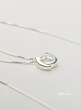 刻字925纯银项链女萌可爱日韩