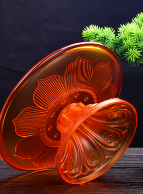 供佛彩绘合金贡品盘塑料福字莲花