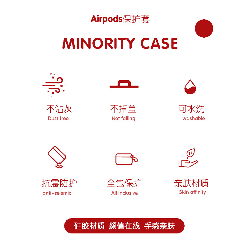 思想万岁适用airpods3保护套苹果2蓝牙耳机套软透明二三代pro个性华为pro3索尼xm5软壳vivo tws2-图0