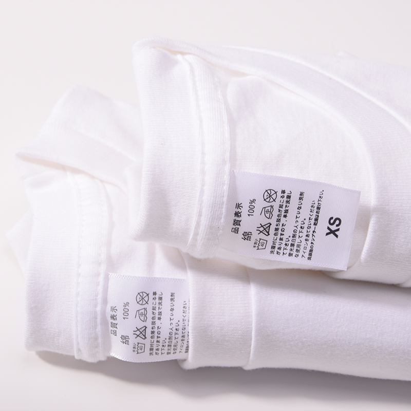 日本加厚纯棉纯色内搭纯白色打底衫 谷纪T恤