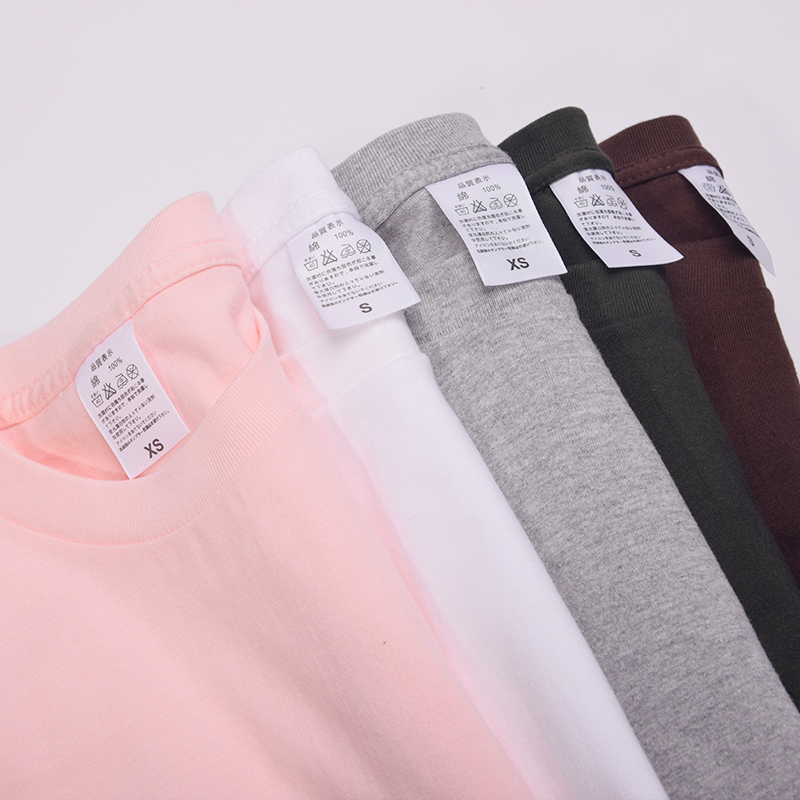 日本加厚纯棉纯色内搭纯白色打底衫 谷纪T恤