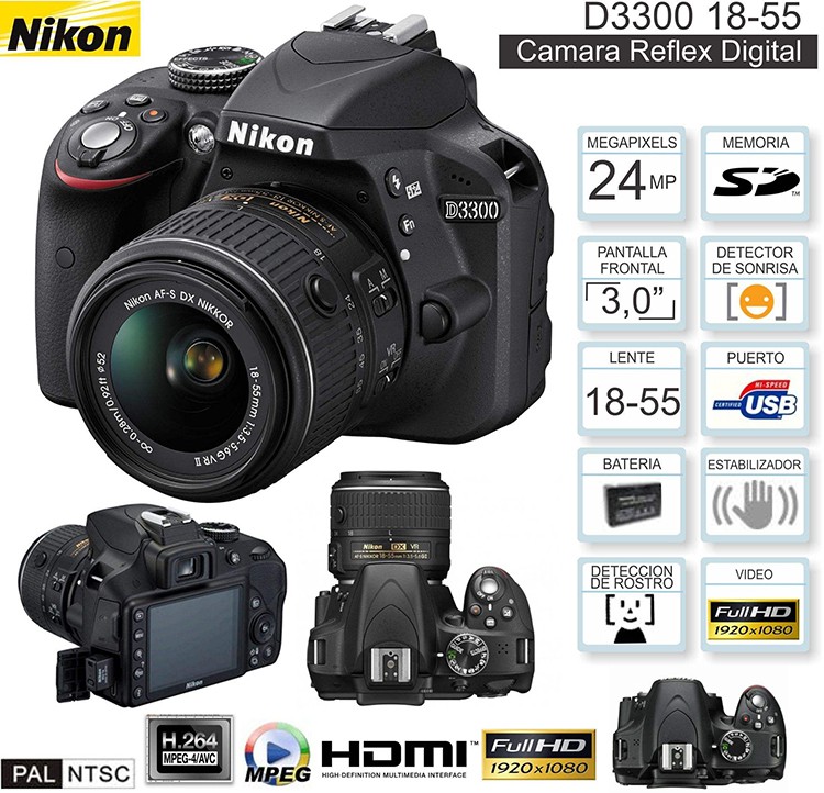 小巧时尚全新Nikon/尼康D3300入门级高清数码照相机单反D3200D90-图2