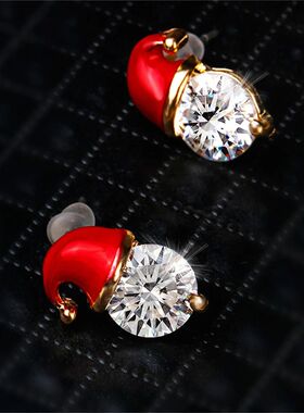 Women's Christmas Stud Earrings  Trend New in Year Jewelry G