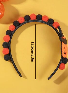 Halloween Ghost Hair Band Glitter Pumpkin Balloon Headband F